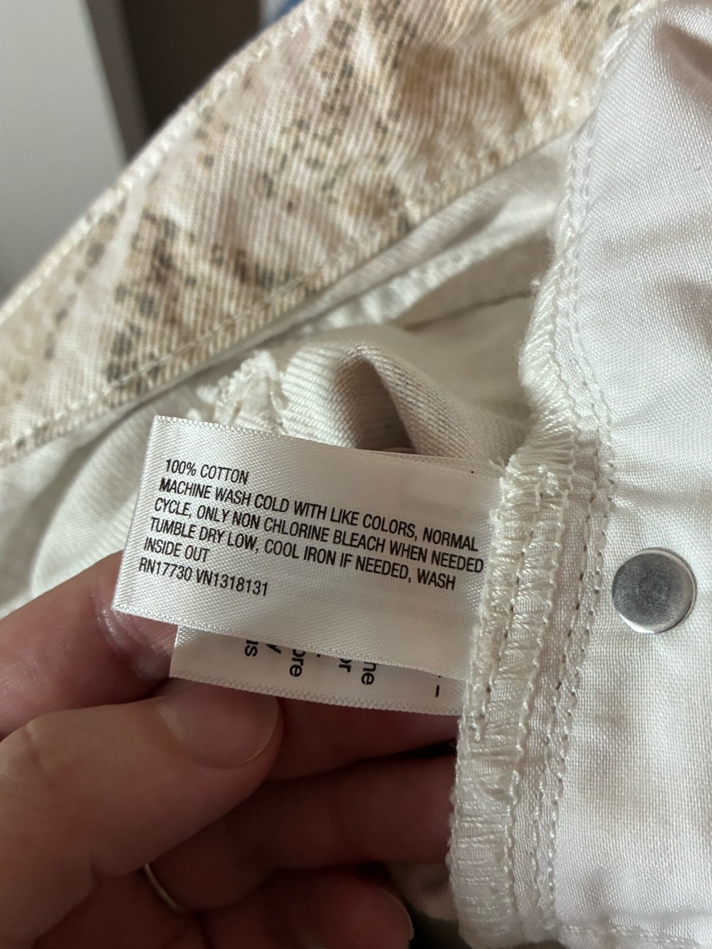 Wild Fable Low Rise Baggy Jeans in Snakeskin Print Pattern Size 12 - Picture 5 of 5